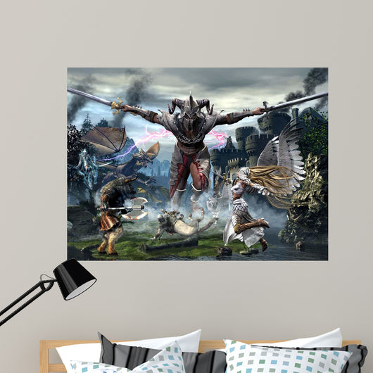 Titan Trying to Defeat Wall Decal