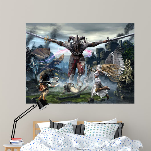 Titan Trying to Defeat Wall Decal