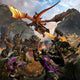 Red Dragon and Orcs Wall Decal