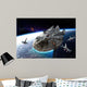 Millennium Falcon Being Escorted Wall Decal