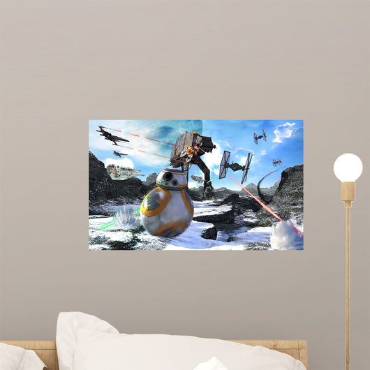 Bb-8 Escaping Empire Wrath Wall Decal