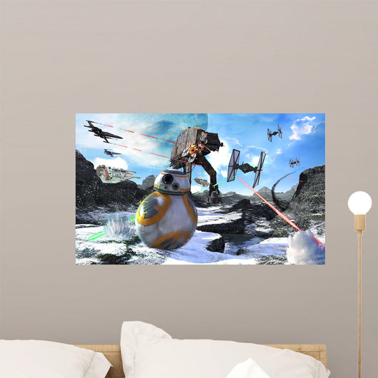 Bb-8 Escaping Empire Wrath Wall Decal
