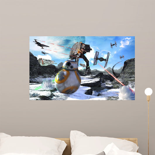 Bb-8 Escaping Empire Wrath Wall Decal