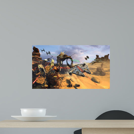 Millennium Falcon Flying Low Wall Decal