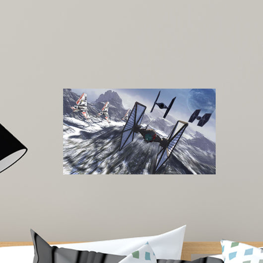 Tie Fighters Patrol over Wall Decal