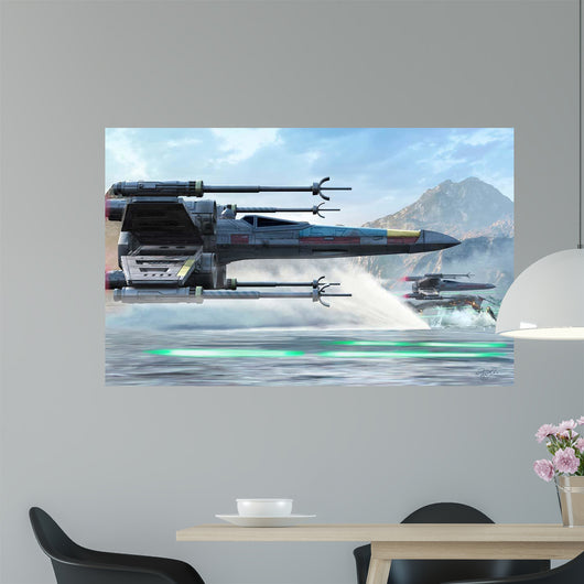 Early X-wing Model Cruising Wall Decal