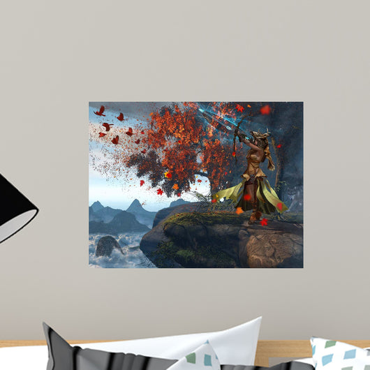 Devana Slavic Goddess Hunt Wall Decal