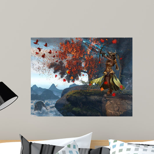 Devana Slavic Goddess Hunt Wall Decal