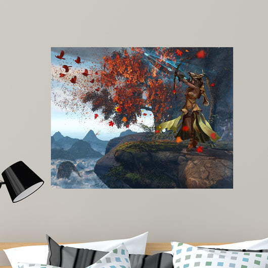 Devana Slavic Goddess Hunt Wall Decal