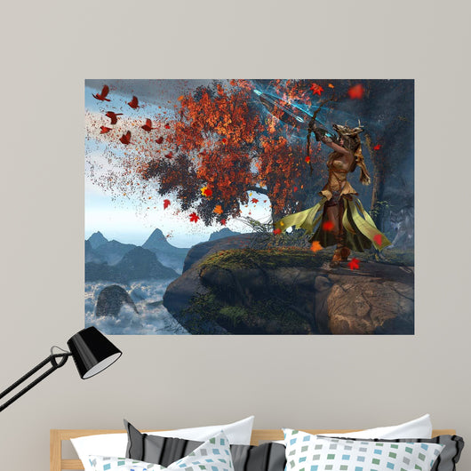 Devana Slavic Goddess Hunt Wall Decal