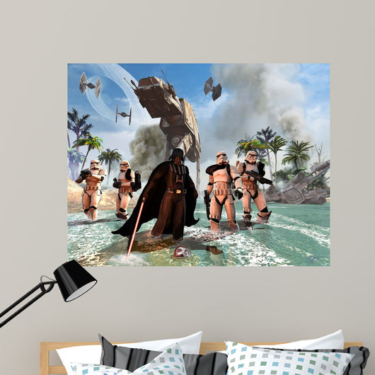 Darth Vader Searching Beach Wall Decal