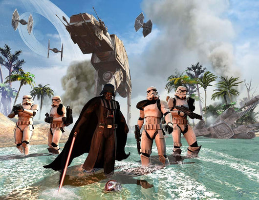 Darth Vader Searching Beach Wall Decal