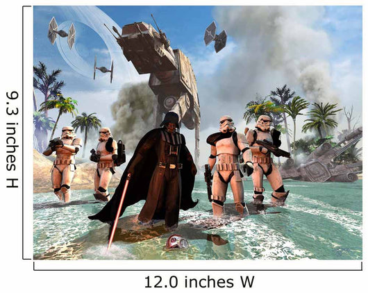 Darth Vader Searching Beach Wall Decal