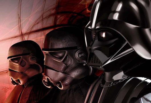 Darth Vader Lined up Wall Decal