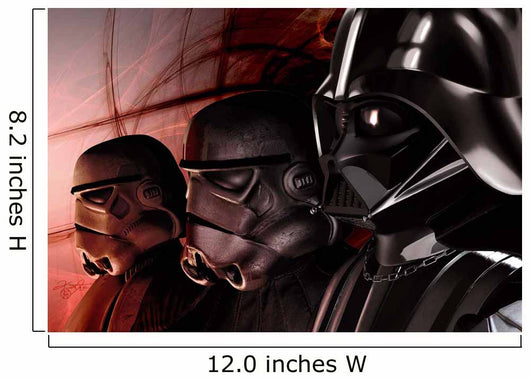 Darth Vader Lined up Wall Decal
