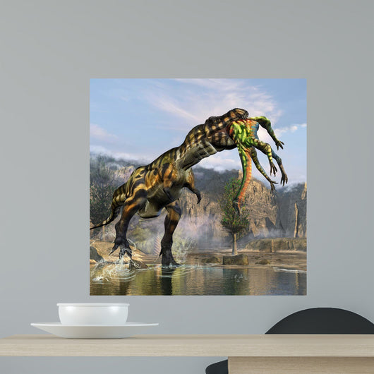 Tyrannosaurus Rex with Freshly Wall Decal