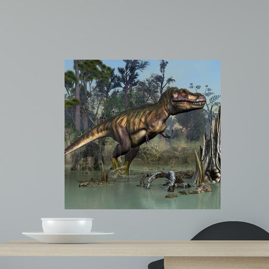 Tyrannosaurus Rex Hunting Prehistoric Wall Decal