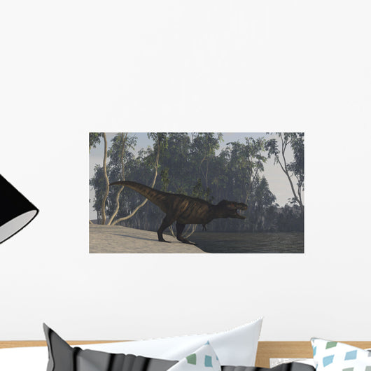 Tyrannosaurus Rex Hunting Edge Wall Decal