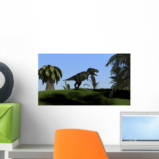 Tyrannosaurus Rex Hunting Open Wall Decal Design 6