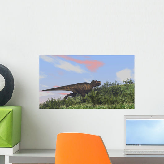 Tyrannosaurus Rex Hunting Open Wall Decal Design 5