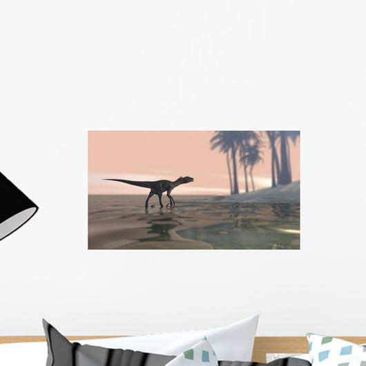 Utahraptor Shallow Water Wall Decal