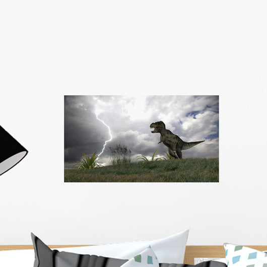 Tyrannosaurus Rex Hunting Open Wall Decal Design 3
