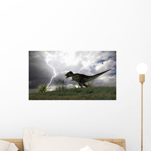 Tyrannosaurus Rex Hunting Open Wall Decal Design 2