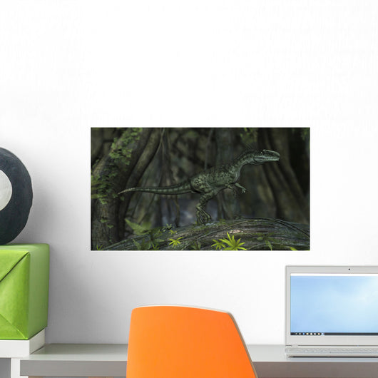 Monolophosaurus Prehistoric Woodlands Wall Decal Design 1