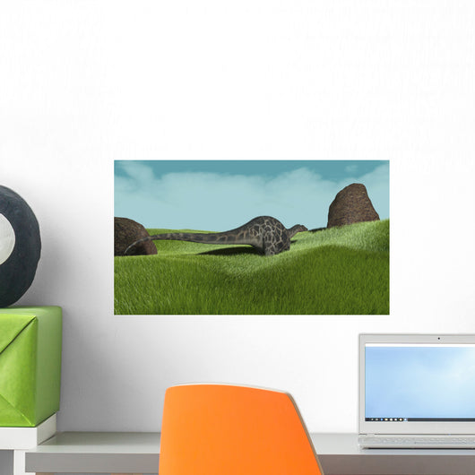 Dicraeosaurus Walking across Prehistoric Wall Decal Design 1