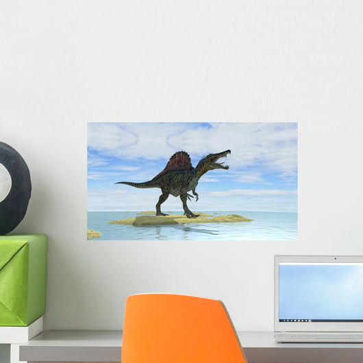 Spinosaurus Hunting Prehistoric Waters Wall Decal