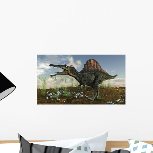 Spinosaurus Desert Landscape Wall Decal