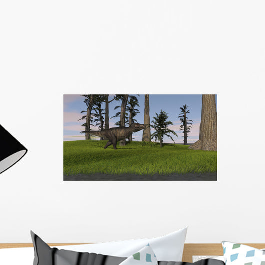 Tyrannosaurus Rex Grassy Field Wall Decal Design 1