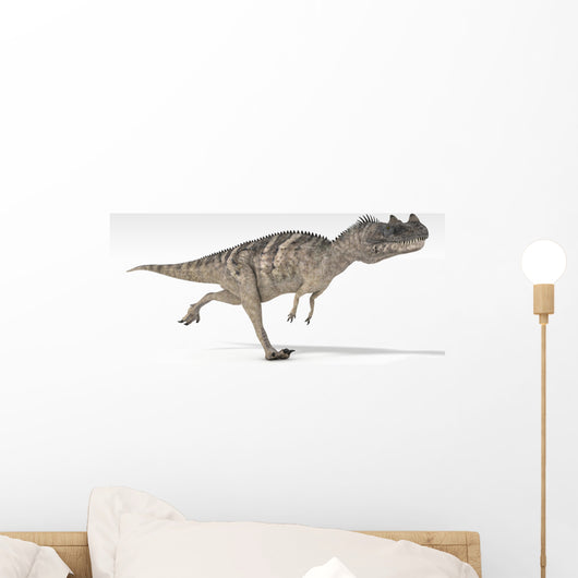 Ceratosaurus Dinosaur White Wall Decal Design 3