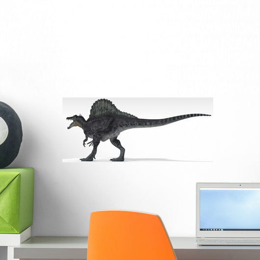 Spinosaurus Dinosaur White Wall Decal Design 2