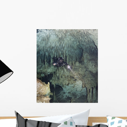 Technical Diver Cave System Wall Decal