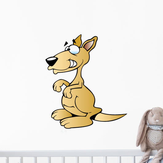 Cartoon Kangaroo Wall Decal
