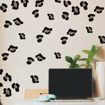 Leopard Print Wallpaper Sticker Set