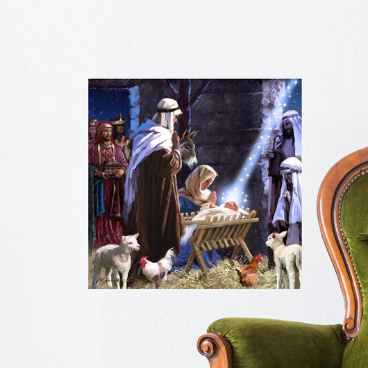 Nativity Scene Wall Mural