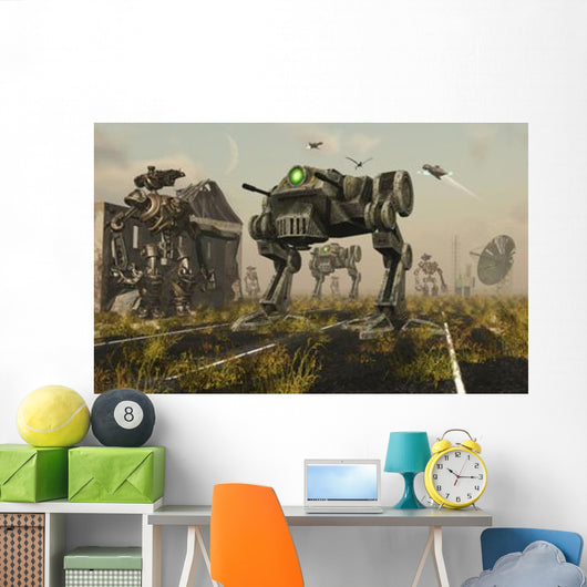 3D Conceptual Image Where Wall Decal