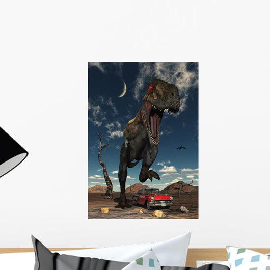 Tyrannosaurus Rex about to Wall Decal