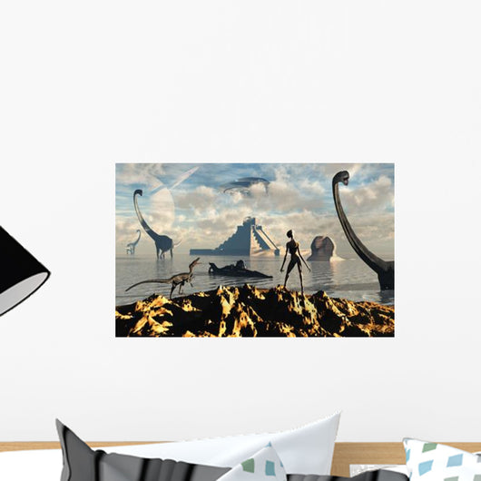 Alien World Where Reptoid Wall Decal