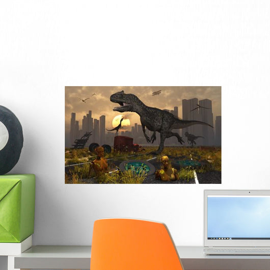Dinosaurs Run Wild and Wall Decal