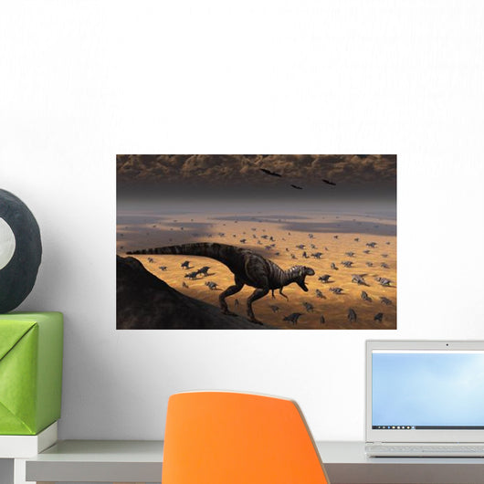 Lone T Rex Looks Wall Decal