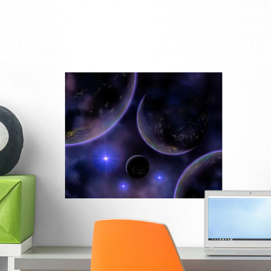 Artist's Concept Illustrating Cluster Wall Decal