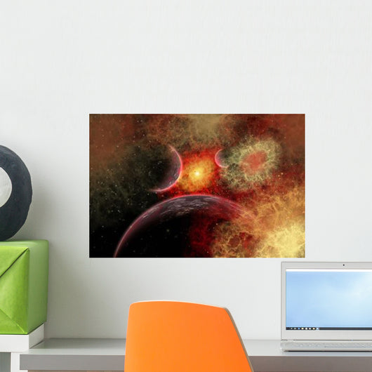 Artist' Concept Illustrating Stellar Wall Decal Design 2