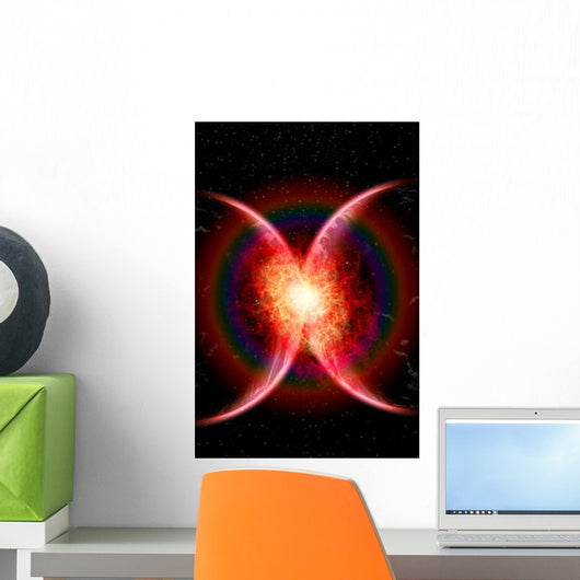 Artist's Concept Illustrating Point Wall Decal Design 1