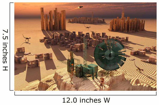 Robots Maintain Forgotten Colony Wall Decal