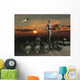 Android Walks amongst Pile Wall Decal