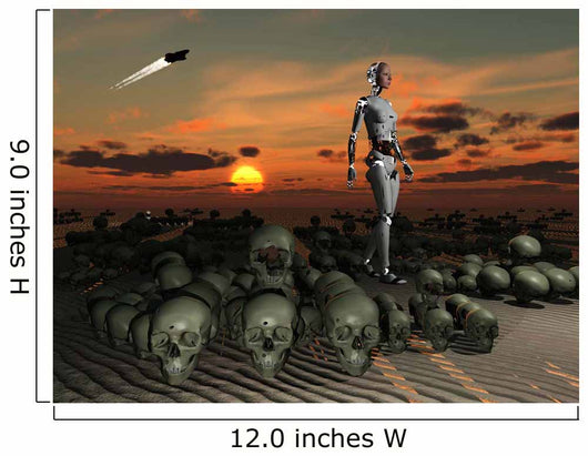 Android Walks amongst Pile Wall Decal