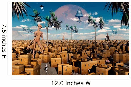 Artist's Concept Aliens Visiting Wall Decal
